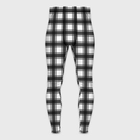 Мужские тайтсы 3D с принтом Black and white trendy checkered pattern в Петрозаводске,  |  | black and white | checkered pattern | trendy | в клетку | геометрический узор | клетчатый узор | модный | черно белая клетка