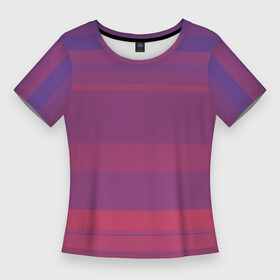 Женская футболка 3D Slim с принтом Закатные линии в Петрозаводске,  |  | бирюзовый | вечер | геометрия | закат | лазурный | лиловый | линии | море | морская волна | морской | небесный | розовый | сине зеленый | сиреневый