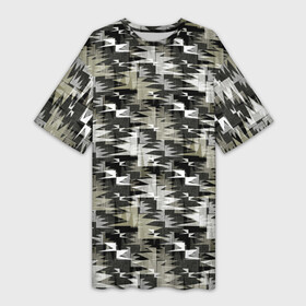 Платье-футболка 3D с принтом Абстрактный камуфляжный в Петрозаводске,  |  | abstract | brown | camouflage | dark | gray | green | khaki | militarism | military | monochrome | protective | swamp | абстрактный | болотный | военный | защитный | зеленый | камуфляжный | коричневый | милитаризм | монохромный | серый | темный | хаки