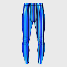 Мужские тайтсы 3D с принтом Сине голубые полосы в Петрозаводске,  |  | blue | dark blue | pattern | striped | stripes | полосатый | полосы | узор