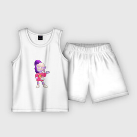 Детская пижама с шортами хлопок с принтом Бравлер Эмз на стиле Бренды Бравл Старс в Петрозаводске,  |  | brawl stars | бравл старс | бравлер | бренды | мода | стиль | эмз