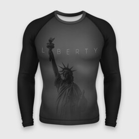 Мужской рашгард 3D с принтом LIBERTY  СТАТУЯ СВОБОДЫ в Петрозаводске,  |  | america | liberty | statue | usa | америка | свобода | свободы | соединенные | старана | статуя | сша | туман | штаты