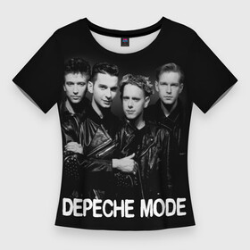 Женская футболка 3D Slim с принтом Depeche Mode  black  white portrait в Петрозаводске,  |  | Тематика изображения на принте: 80s | 80е | alternative rock | bands | depeche mode | music | pop | synthpop | алан уайлдер | альтернатива | группы | депеш мод | дэйв гаан | мартин гор | мужчины | музыка | музыканты | поп | портрет | синти поп | энди флетчер