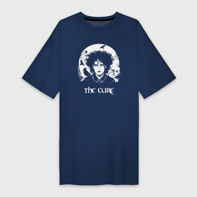 Платье-футболка хлопок с принтом The Cure арт Роберт Смит в Петрозаводске,  |  | robert smith | the cure | альтернативный рок | готик рок | группа | зе куре | зе кюре | куре | кюре | новая волна | постпанк | роберт смит | рок | рок группа